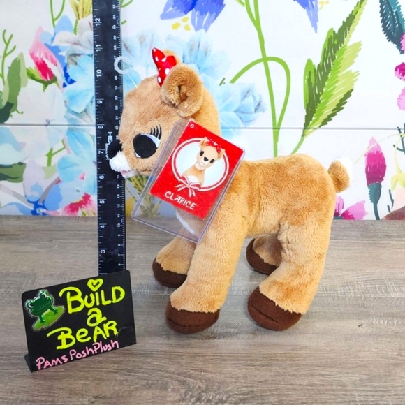 Vary Rare Build a Bear MINI Clarice 10" Misfit Rudolph the Red-Nosed Reindeer - Picture 2 of 8